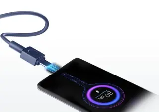 شاحن متنقل 20000 مللي أمبير، كابل 33 واط، أزرق، أصلي, POWER BANK 20000MAH MI 33W CABLE BLUE ORIGINAL