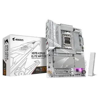 GIGABYTE X870 AORUS ELITE WIFI7 ICE: AM5, DDR5 256GB, PCIe 5.0, 4x M.2, USB4, Wi-Fi 7, 2.5GbE, HDMI 2.1, ATX