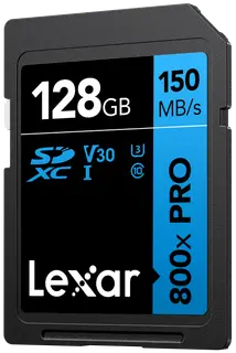 Lexar 800x Pro SDXC 128GB UHS-I V30 Memory Card | 150MB/s