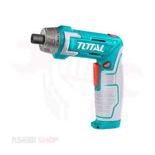 مفك بطارية 8 فولت + 17 قطعة TOTAL موديل TSDLI08025