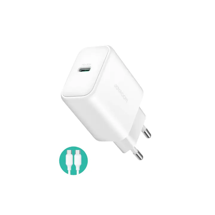 Joyroom 30W Fast Charger JR-TCF24EU + 1 Type-C Cable شاحن جوي روم