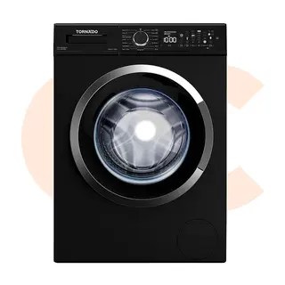 Tornado Washing Machine Full Automatic 8 Kg 1200 RPM Black Model-TWV-FN812BKOA