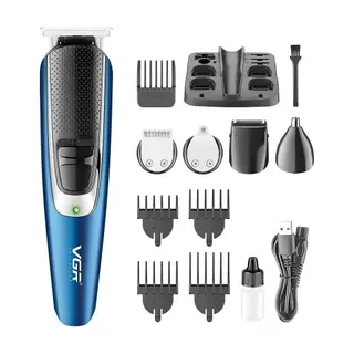 VGR Trimmer 5-in-1 V-172 Multigroom, Rechargeable Waterproof Hair, Beard & Body Grooming Kit with Stainless Steel Blades & 120 Min Runtime