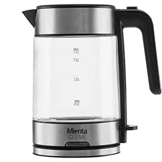 Mienta Clear Electric Kettle, 1.7 Liters - 2200Watt - EK201520A