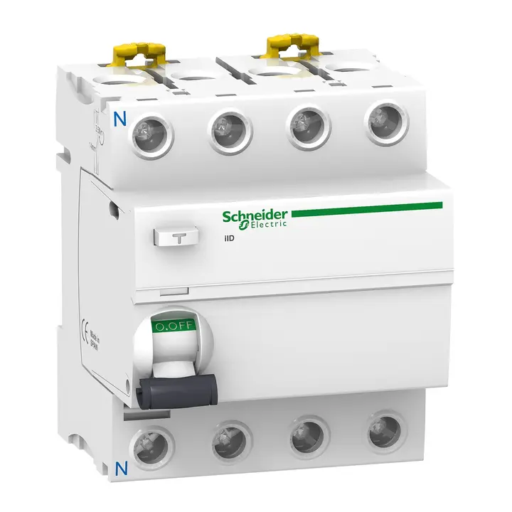 Schneider A9R44463 | Acti 9 iID, RCCB, 4P, 63A, 300mA, type AC