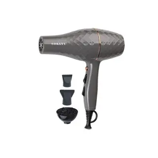 Sokany Hair Dryer with Diffuser - 3300 Watt - Gray, SK2224