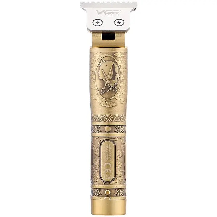 VGR V-091 Rechargeable Hair Trimmer 600 mAh - Charging Time 2 Hours - Gold