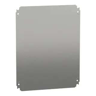 Schneider NSYMM54 | Plain mounting plate H500xW400mm made of galvanised sheet steel