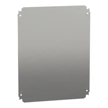 Schneider NSYMM54 | Plain mounting plate H500xW400mm made of galvanised sheet steel