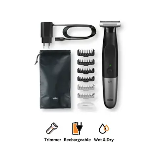 Braun Series X Hair Trimmer with Attachments , Black - Xt5200