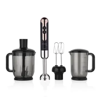 Korkmaz Mia Mega Black Rosegold Deluxe Blender Set