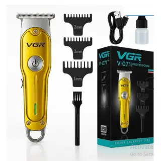 VGR Rechargeable Hair Clipper - Gold - V-071