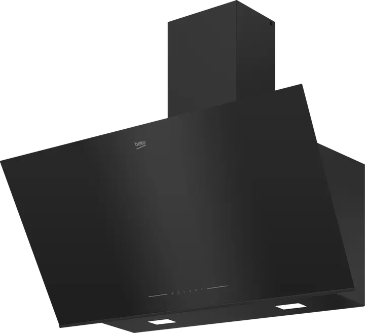 Beko Built-in Hood with A Chimney 90 cm Black - BHCA96641BFBHSE