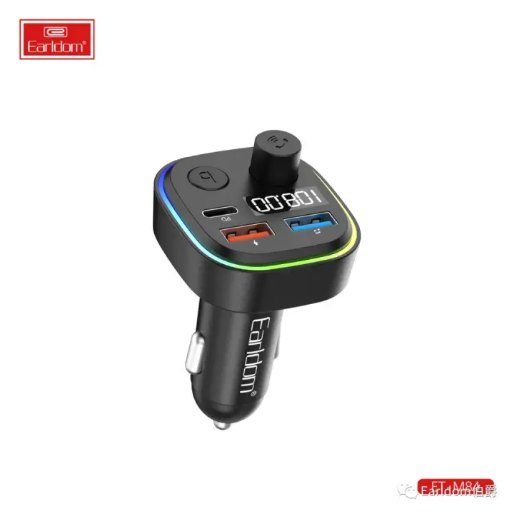 Earldom M84 Wireless Car Charger Dual USB Handsfree BT Mp3 Player Car Kit Car FM Transmitter FM Modulator