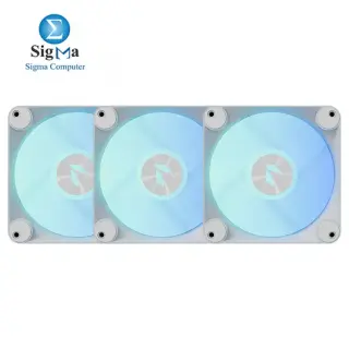 APNX FP1-R 120 Reverse KIT 3 FANS PWM ARGB White 30mm Performance Fans + APNX HUB