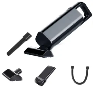 Portable cordless vacuum cleaner for Car & Home working rechargeable 7.4V, 2500mAh, 10000Pa / Model 8001, Black Color