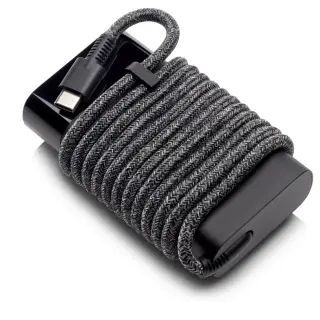 شاحن HP USB-C أصلي بقدرة 65 واط, إصدار Premium, كابل رمادي, رقم القطعة