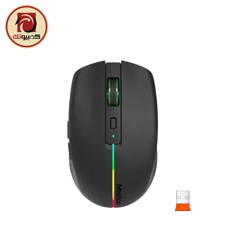 MEETION BTM002 2.4GHz & Bluetooth Dual-Mode Wireless Mouse, Black