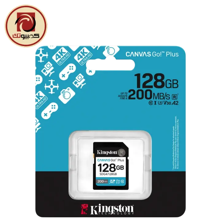 Kingston Canvas Go! Plus 128GB SDXC UHS-I Memory Card (SDG4/128GB)