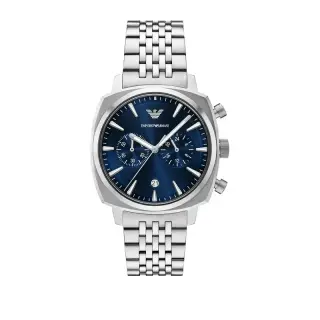 ساعة Emporio Armani Carlo AR11688 رجالي كرونوغراف أزرق فضي, 40 مم