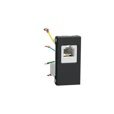 Schneider NU349154 Telephone socket, New Unica, RJ12, 1 module, anthracite