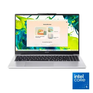 Acer Aspire Lite AL15-53P-57EQ Laptop - Intel® Core™ 5-120U - 16GB - 512GB SSD - Intel Graphics - 15.6" FHD 60Hz - Light Silver
