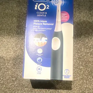 Oral-B iO2 Clean & Gentle Oscillating Toothbrush 3 Speeds Timer Blue