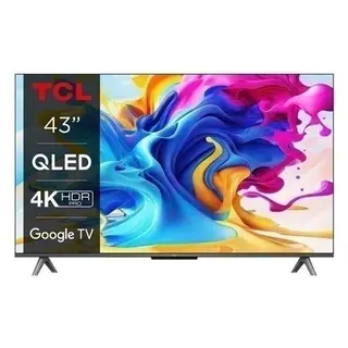 TCL C645 43 Inch 4K QLED Smart TV Dark Silver