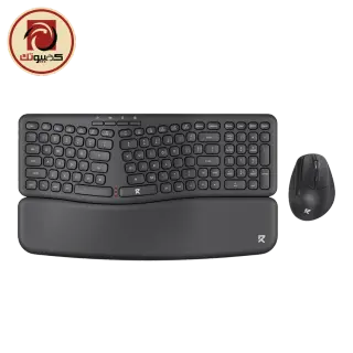 Redragon BS7162 Wireless Ergonomic Keyboard & Mouse Combo, Black
