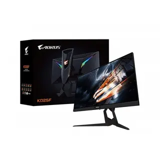 AORUS KD25F 25" Frameless eSports Grade Gaming Monitor, FHD 1080p, 100% sRGB Color Accurate TN/WLED Panel, 0.5ms Response time 240Hz G-SYNC Compatible and FreeSync, VESA, Zero Bright Dot Policy -