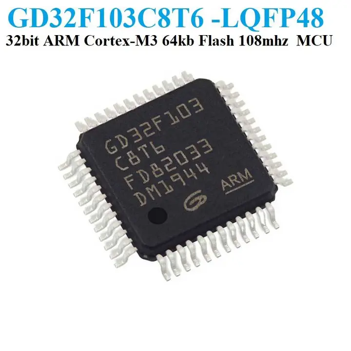 GD32F103C8T6, GD32 ARM Cortex-M3 Microcontroller