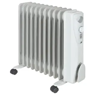 JAC Radiant Heater, 11 Fins, 2000 Watt, White, NGH-3211