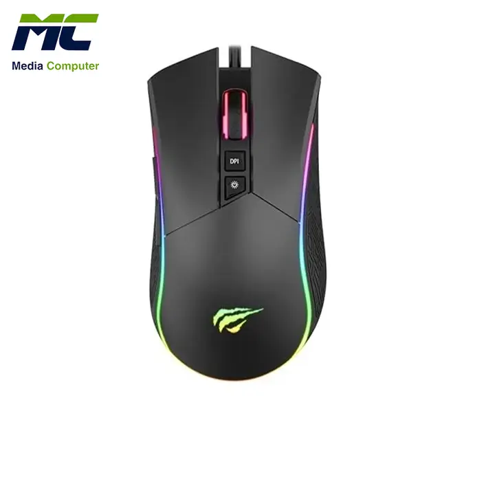 HAVIT GAMENOTE MS1001 7 Buttons RGB BackLite Gaming Mouse, 7200Dpi