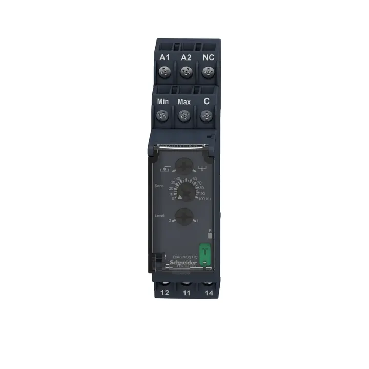 شنايدر RM22LG11MR تتابع | مرحل التحكم في المستوى RM22-L, 24..240 فولت تيار متردد/تيار مستمر, 1 C/O