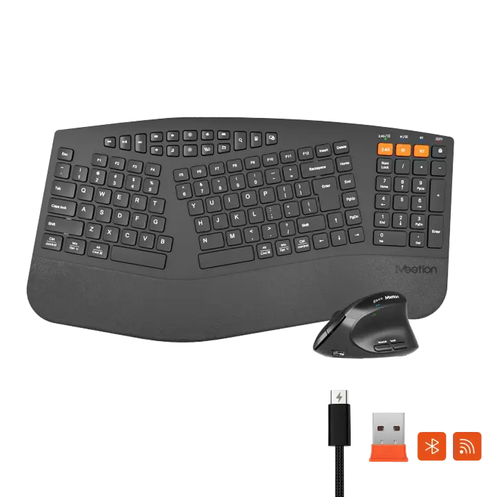 Meetion DirectorB2 Wireless Dual-mode Ergonomic Keyboard & Mouse Combo