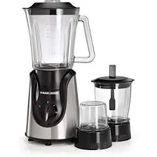 خلاط بايركس, 600 واط + مطحنة + مفرمة خضروات BLACK + DECKER BX600G