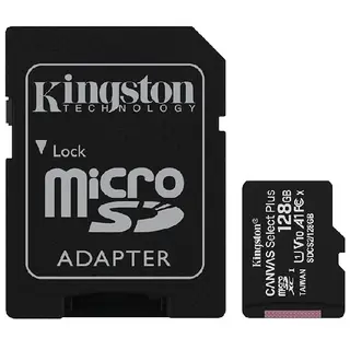 Kingston Canvas Select Plus 128GB microSDXC Memory Card with Adapter