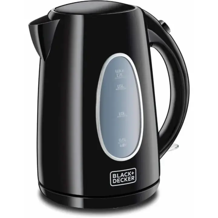 BLACK+DECKER Electric Kettle, 1.7 Liter, 2200 Watt, Black - JC69-B5 ( International Warranty )