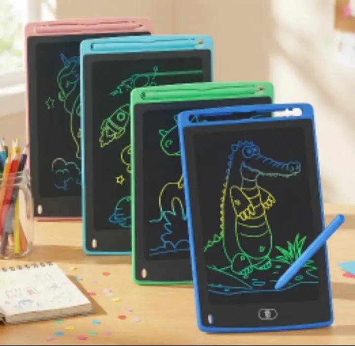 TQU 4-Pack LCD Writing Tablet for Kids (8.5-Inch Colorful Doodle Board) - Educational Drawing & Learning Pad, Screen-Free Birthday Gift for Boys & Girls (Ages 3-8).