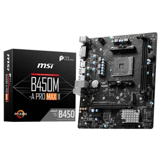 MSI B450M-A PRO MAX II AM4 AMD MOTHERBOARD