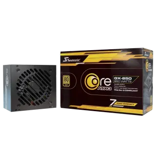 SEASONIC Core GX-850 850W PCIe 5.1 ATX3.1 80+Gold Cybenetics Platinum Fully Modular Braided Cables Power Supply