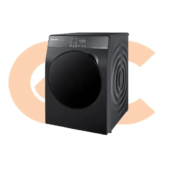 Sharp Washing Machine 11 KG 1400 RPM Inverter Dark Gray, K-Pro Model ES-FS114KLE-G