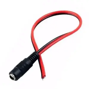 Female DC Power Socket Jack Prewired