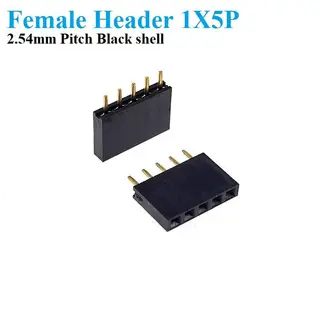 Pin Header Female 1×5 1X5P Straight Connector 2.54mm pitch
