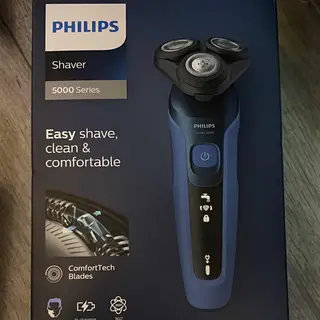 Philips 5000 Series S5466 Men's 3-Head Rotary Shaver 360° Contour Blue/Black