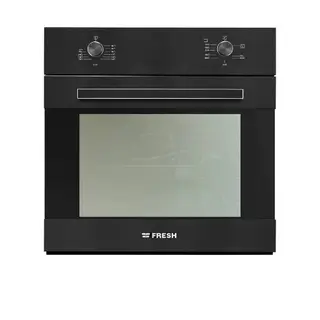 Buy Now Fresh Built-In Oven 60 cm Gas with Gas Grill Black