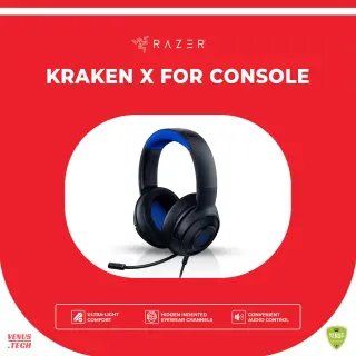 Razer Kraken X for Console Ultralight Gaming Headset, 7.1 Surround Sound Capable, Lightweight Frame, Bendable Cardioid Microphone for PC, Xbox, PS4, Nintendo Switch RZ04-02890200-R3M1