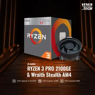 AMD Ryzen 3 PRO 2100GE + AMD CPU Cooler