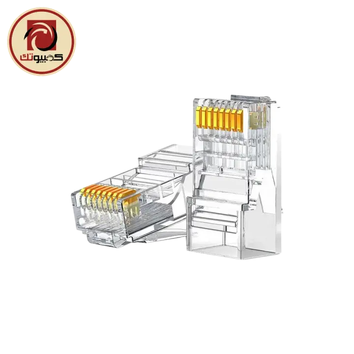 UGREEN CAT6 UTP RJ45 Modular Plugs, 100-Pack NW120 (60558) Unshielded 8P8C Ethernet Connectors, Transparent