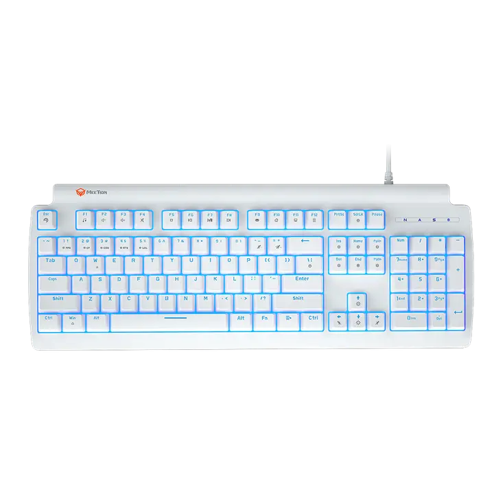 Meetion MK600MX Blue Switches Mechanical White Gaming Keyboard